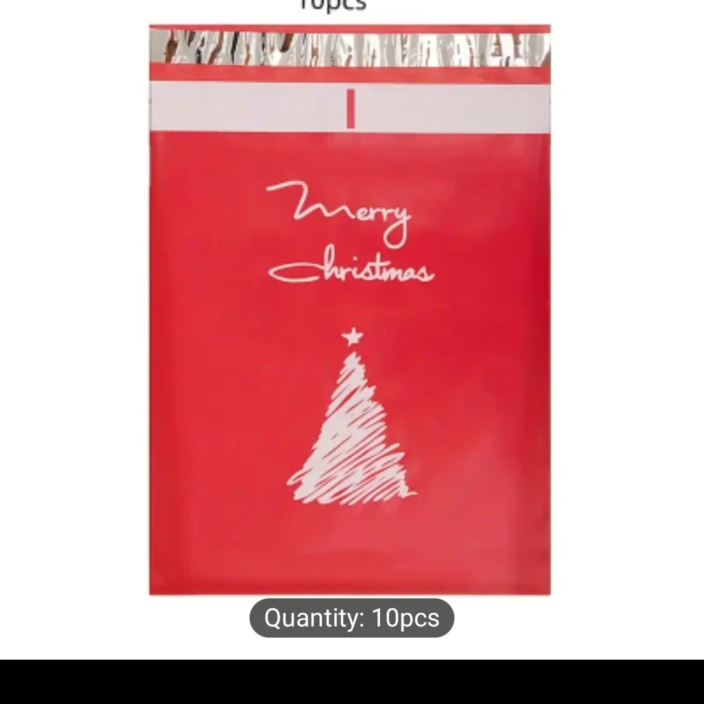 (SALE)💯🎊 Red Merry Christmas Polymailers Bags